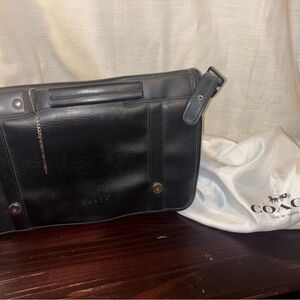 Coach Black Leather Men's Bag